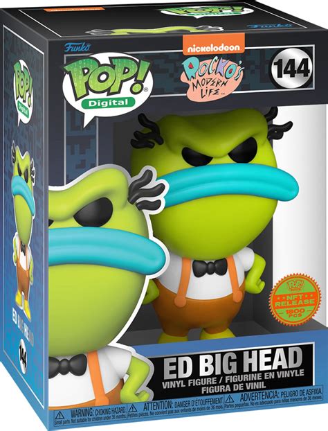 Figurine Pop Rocko S Modern Life Pas Cher Ed Big Head Digital Pop