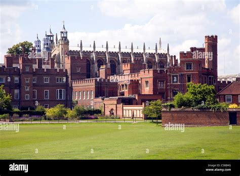 Buildings And Playing Fields Of Eton College Berkshire England Stock