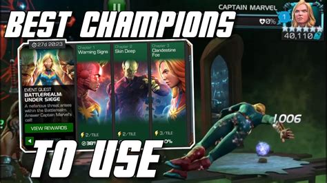 Best Champions To Use In Battlerealm Under Siege Marvel Contest Of Champions Youtube