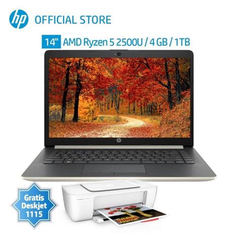 Jual Hp Laptop 14 Cm0075au Free Hp Deskjet Ink Advantage 1115 Printer Shopee Indonesia