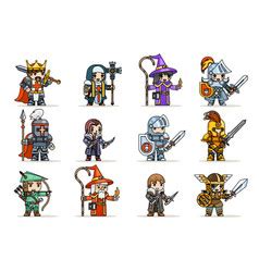 Heroes Villains Minions Fantasy Rpg Game Character