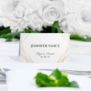 Elegant Wedding Place Cards Design And Printing