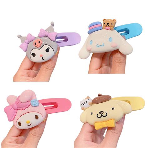 Cartoon Anime Hair Accessories Japanese Kawaii Hair Clips Cute Girl ...