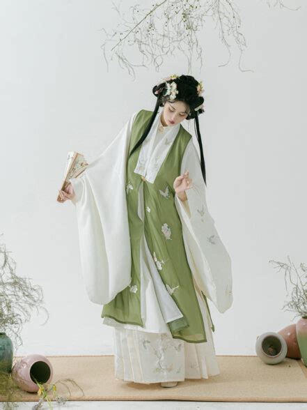 Fall Ming Dynasty Hanfu Long Aoqun Costume For Women Newhanfu