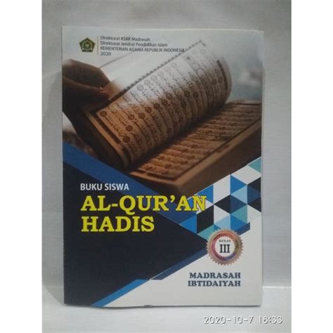 Jual BUKU AL QUR AN DAN HADITS KELAS 3 MI Shopee Indonesia