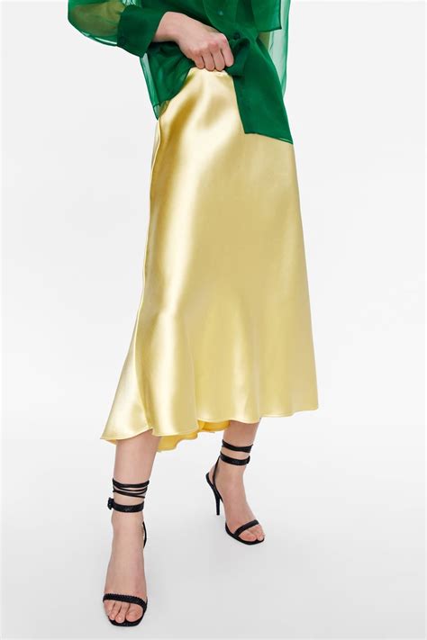 Satin Finish Skirt View All Dress Time Woman Corner Shops Zara United