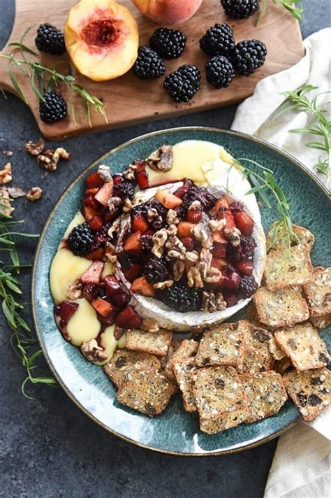 Baked Brie with Fruit and Toasted Walnuts | Recipe | Baked brie ...