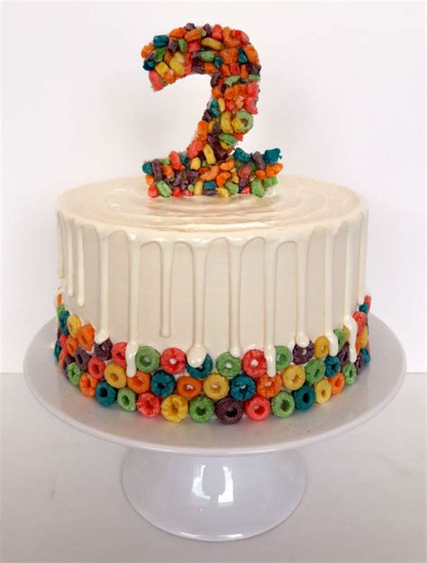 Froot Loops Birthday Cake