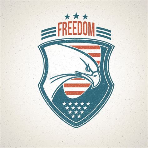 American Eagle Freedom Symbol Stock Illustration - Illustration of ...