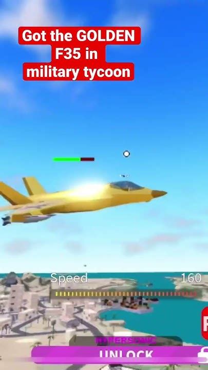 Got Golden F35 In Military Tycoon Youtube