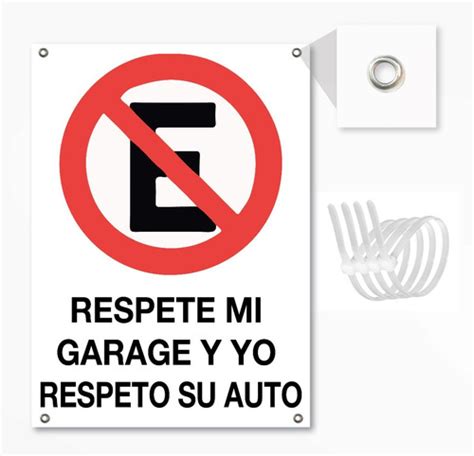 Se Alamiento Letrero No Estacionarse Respete Mi Garage X Serikat