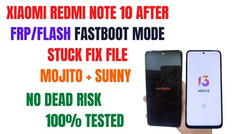 Xiaomi Redmi Note 10 After Flash Fastboot Mode Fix File Xiaomi