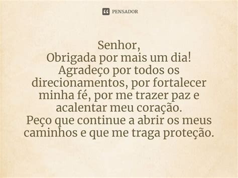 Senhor Obrigada por mais um dia Laís Carvalho Diário Meu