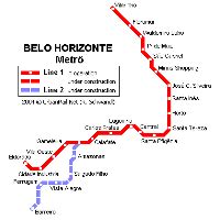 Red De Metro De Belo Horizonte Brasil