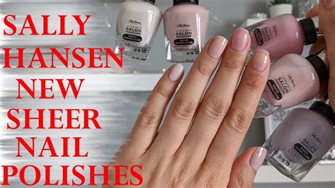 New Sally Hansen Sheer Collection Application Wear Test Perfect