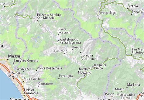 Michelin Barga Map Viamichelin