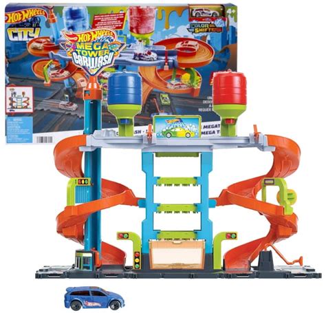 HOT WHEELS ZESTAW ZAKRĘCONA MEGA MYJNIA COLOR 14843756329 Allegro pl