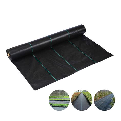 10 20 30 50 100M Weedmat Weed Control Mat Matting Woven Fabric Plant PE