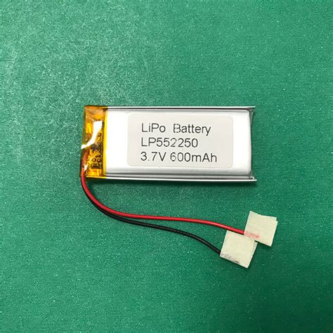 Lithium Ion Polymer Rechargeable Battery LP552250 600mAh 3 7V 2 22Wh