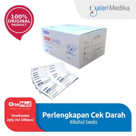 Alkohol Swab Onemed Box Isi Pcs Shopee Indonesia