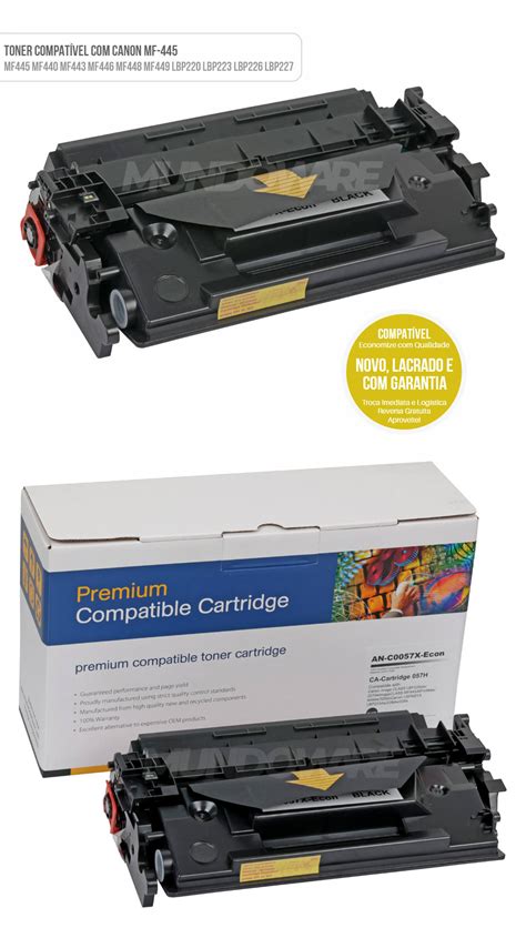 Toner Compatível para Canon MF445 MF440 MF443 MF446 MF448 | Mundoware
