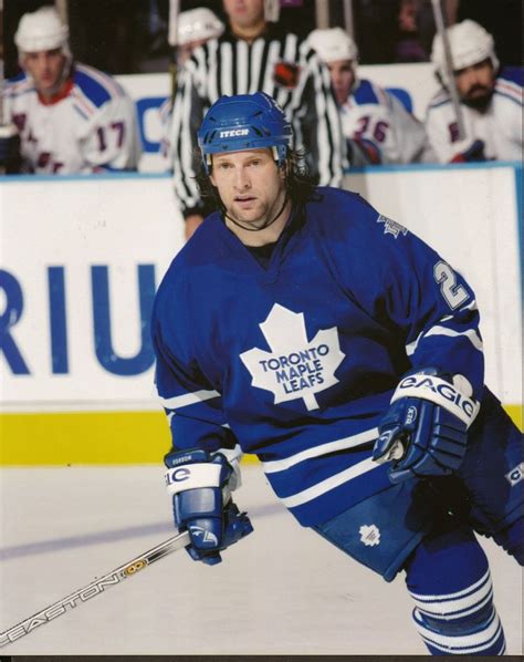 the toronto maples'goalie is ready to make his way down the ice