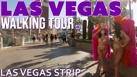 Las Vegas Strip Walking Tour Pm Youtube