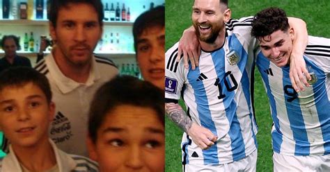 ¡los Sueños Se Cumplen Julián Álvarez Anhelaba Jugar Con Messi Lo