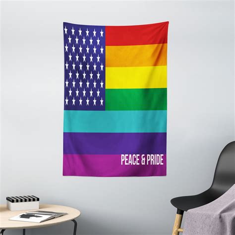 Pride Decorations Tapestry Mixed Flag Design American And Lgbt Gay