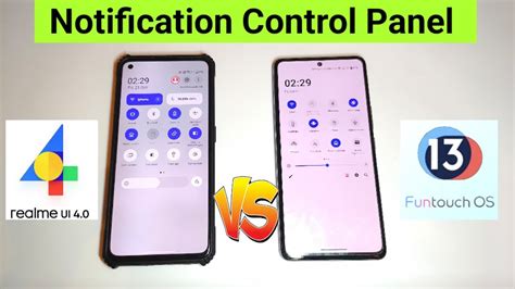 Realme Ui 4 0 Vs FunTouch Ui 13 Notification Control Panel Comparison