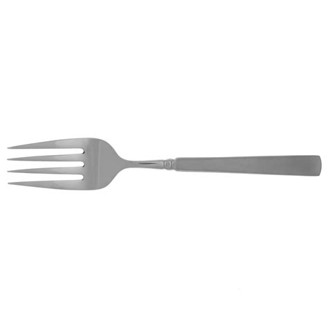 Satin Easton Stainless Medium Solid Cold Meat Serving Fork By Oneida