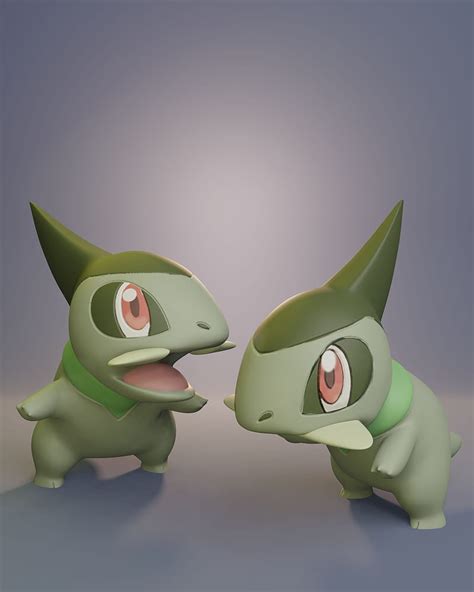 Archivo Stl Pokemon Axew Con 2 Poses DiferentesModelo Imprimible En