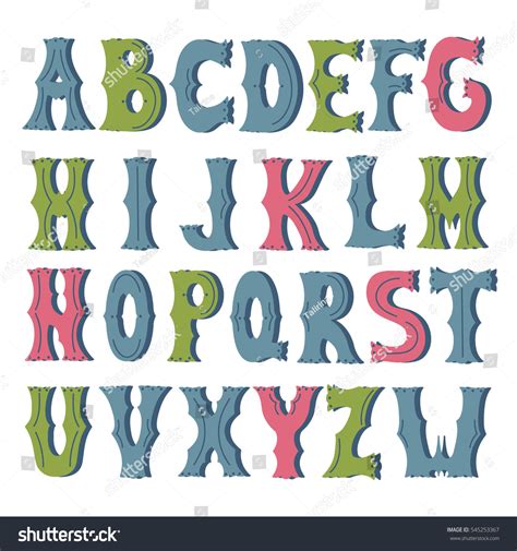 Latin Alphabet Vector Typography Design Background Stock Vector ...