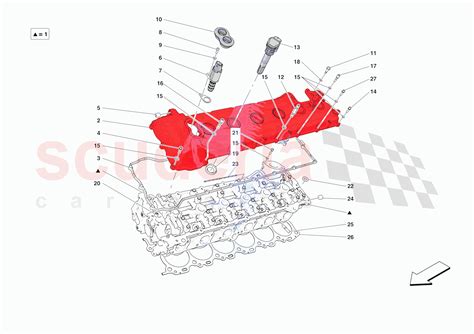 Cylinder Heads Lh Head Parts For Ferrari Daytona Sp3 Usa Scuderia