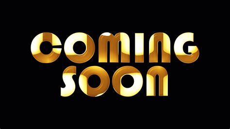 Coming Soon Logo 3d