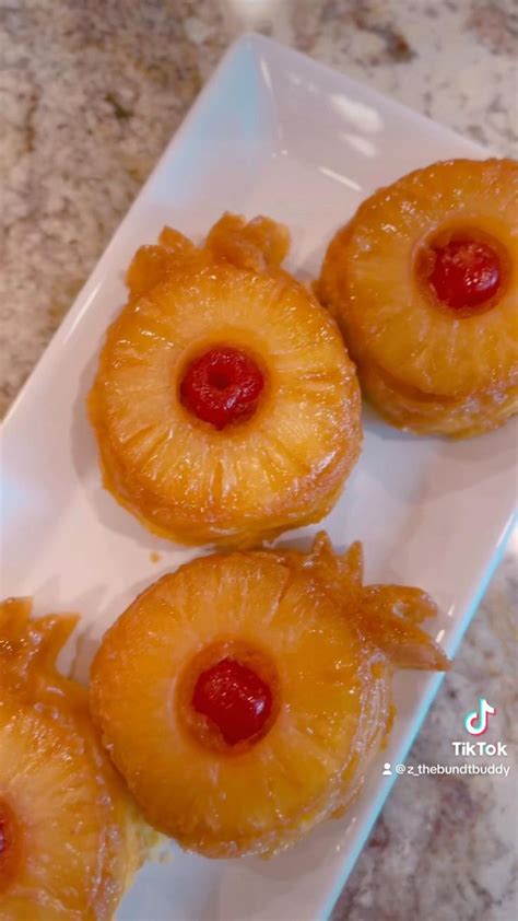 Mini Pineapple Upside Down Cakes With Nordicware Cakelet Pan