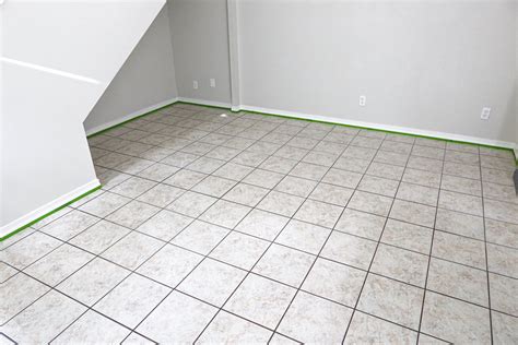 Using Rust-Oleum Home Floor Coating to Paint Outdated Tile Floor