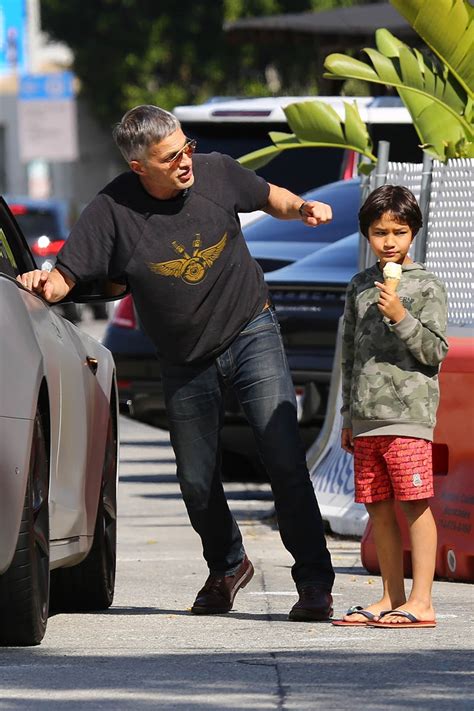 Exclusive Olivier Martinez Takes Their Son Maceo Out For Ice Cream In