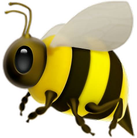 Download Bee Emoji Ios 111 Transparent Png Download Seekpng