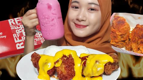 Duo Ayam Richeese Mandi Saus Merah Keju 🔥🔥🔥 Youtube