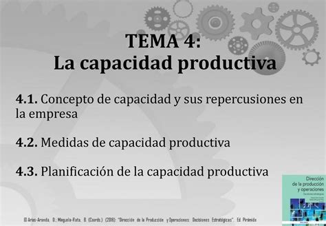 Tema Direcci N De Producci N Tema La Capacidad Productiva