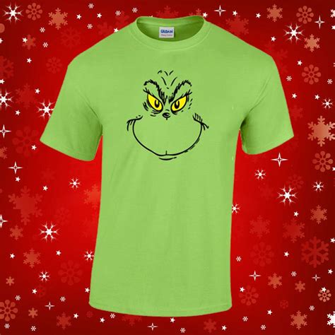 Grinch Face T Shirt Christmas Holiday The Grinch T Shirt Christmas