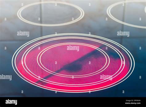 Red Hot Ceramic Hotplate Of Electric Cooker Stock Photo Alamy