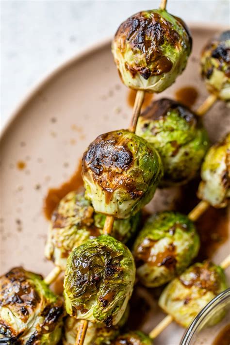 Grilled Brussels Sprouts With Easy Balsamic Marinade