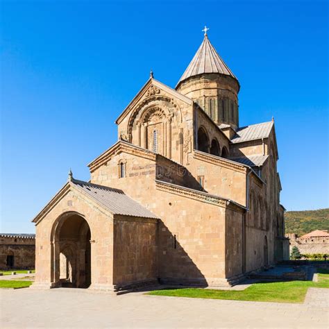 Svetitskhoveli Cathedral, Mtskheta Stock Photo - Image of history, blue: 99251962