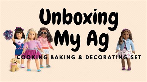 American Girl Cookie Baking And Decorating Set Review Youtube