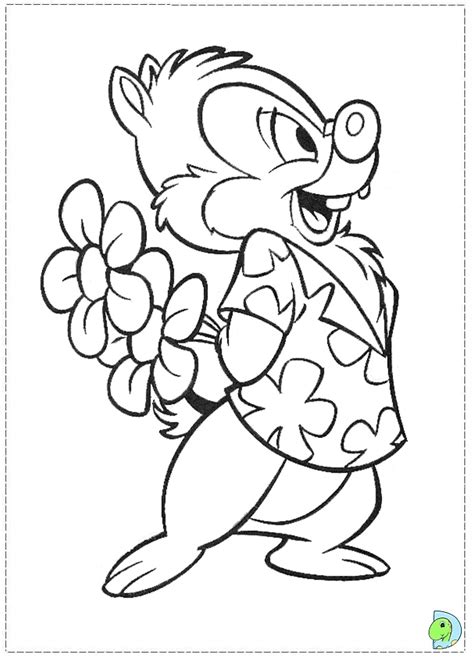 Chip and dale coloring pages to download and print for free