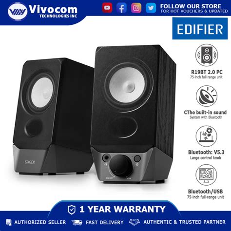 Edifier R19bt 20 Pc Speaker System With Bluetooth Lazada Ph