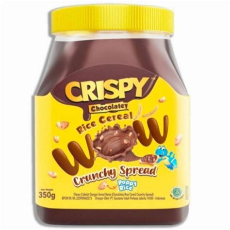 Crispy Selai Chocolatey Crunchy Spread 350gr Selai Crispy Coklat 350