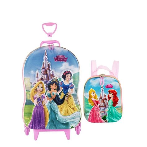 Mochila Princesas Da Disney Rodinha Casas Bahia